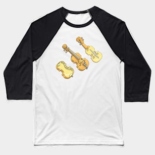 Violin Illustration Baseball T-Shirt